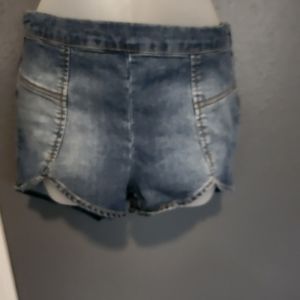 High waisted jean shorts